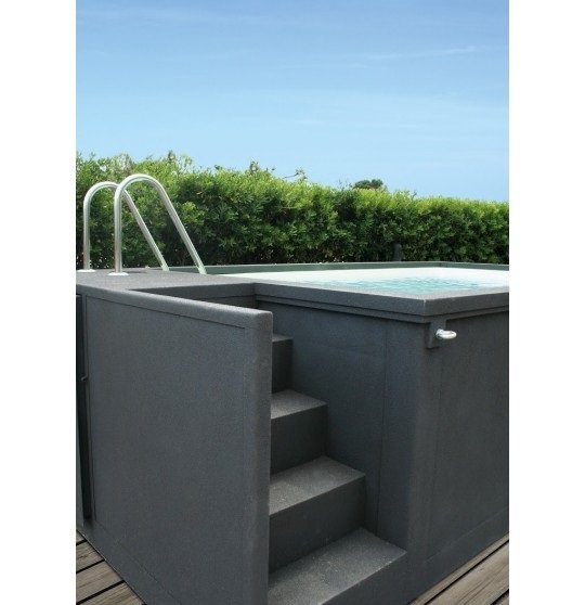 Mini contenedor de piscina móvil 5m25x2m55x1m26
