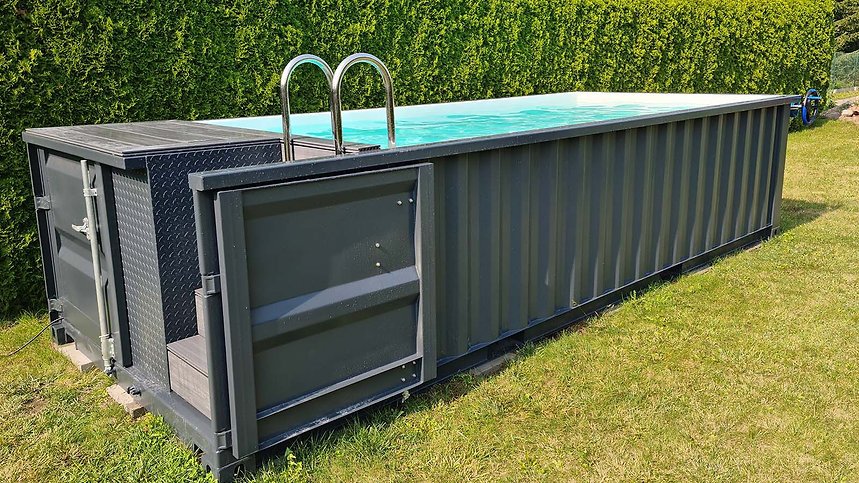 Piscina contenedor 6,2 mx 2,5 m jet swim, sport&spa